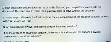 An Equation Contains Decimals