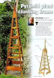 Pyramid Trellis Plans Woodarchivist