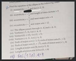 Find The Equation Of The Ellipse In The