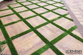 Paver Turf Patio Artificial Grass