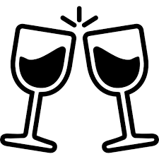 Glasses With Wine Icons For Free