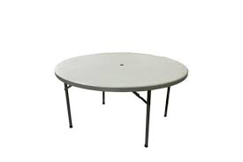 Round Plastic Table With Umbrella Hole