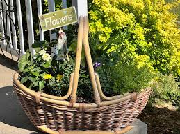 Diy Outdoor Wicker Basket Planters