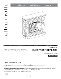 Electric Fireplace Installation Manual