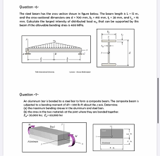solved question 6 the steel beam has