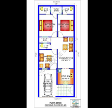 20x50 House Plan South Facing 1000 Sq