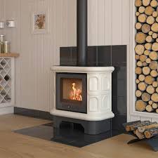 Tiled Wood Burning Steel Stove Wk440 Ø