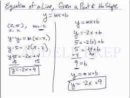 Learn To Find The Equation Of A Line