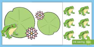Frog Templates With And Lily Pads