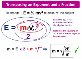 Transposing And Rearranging Formulas