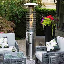 Patio Round Gas Heater Stainless Steel