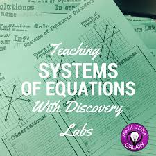 Teaching Systems Of Equations With