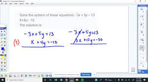 Linear Equations 3x 5y 13