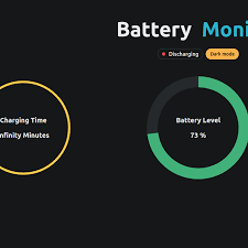 fast battery monitor web app