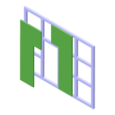 Drywall Construction Icon Isometric