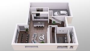 3d Floor Plan With Decoration