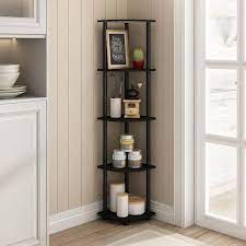 5 Shelf Corner Bookcase