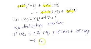 Potassium Hydroxide Hno3 Aq Koh Aq