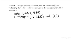 Vertex Of A Quadratic Function