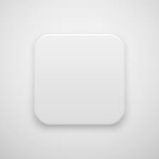 White Abstract App Icon Blank On