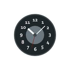 Premium Vector Black Wall Clock Icon