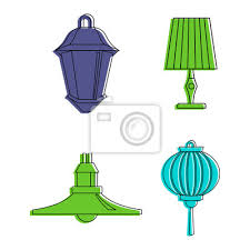 Room Lamp Vector Icons