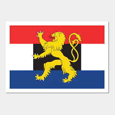 Benelux Wall And Art Print Flag Icon