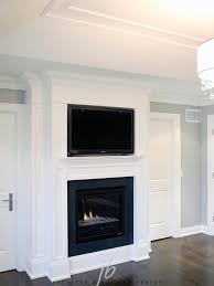 Fireplace Tv Transitional Bedroom