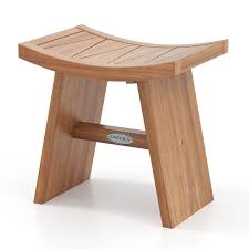 18 Inch Teak Wood Shower Bench With