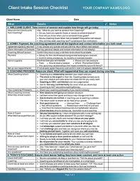 Coaching Intake Session Checklist