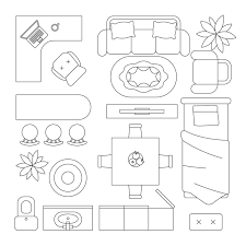 Hand Drawn Floor Plan Furniture