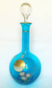 Baccarat Crystal Turquoise Blue Wine