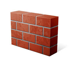 Brick Wall Icon 3d Ilration Of Red