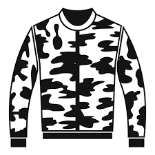 Premium Vector Camouflage Jacket Icon