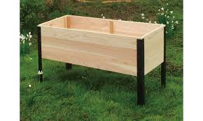 Off On Wooden Elevated Garden Bed Wi