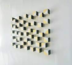White And Gold Wood Wall Art 3d Art