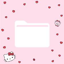 O Kitty Wallpaper With Hearts