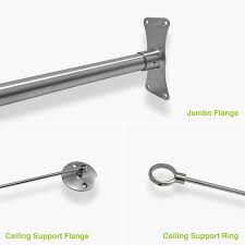 Half Oval Shower Curtain Rod