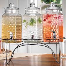 Triple Gallon Beverage Dispenser With Stand