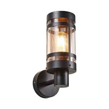 Gada Black Outdoor Wall Light With