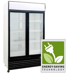 Energy Efficient 2 Door Display Fridge