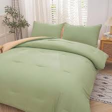 Sage Green Comforter Set Queen Size For