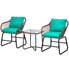 Honey Joy 3 Piece Metal Outdoor Bistro