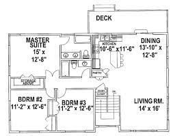Split Level House Plans Three Bedroom
