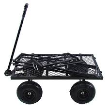 Huluwat 3 5 Cu Ft Black Wagon Cart