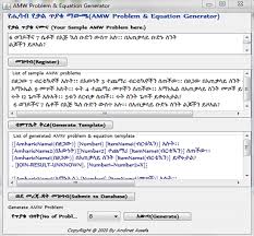 Amharic Math Word Problem And Equation
