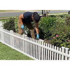 White Picket Vinyl Fence Panel Kit