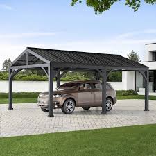 Autocove 20 Ft X 14 Ft Newville Carport With Polycarbonate Top