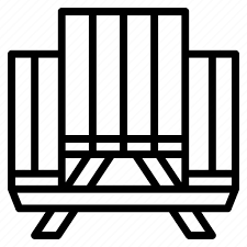 Bench Garden Picnic Table Icon