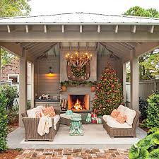 Glowing Outdoor Fireplace Ideas